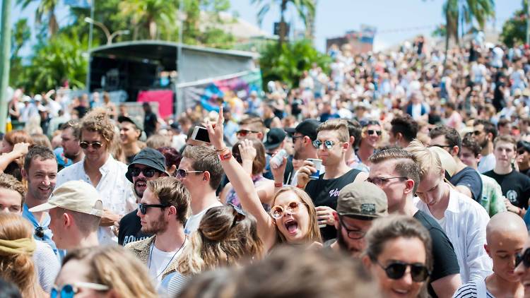 Crowd at a music festival