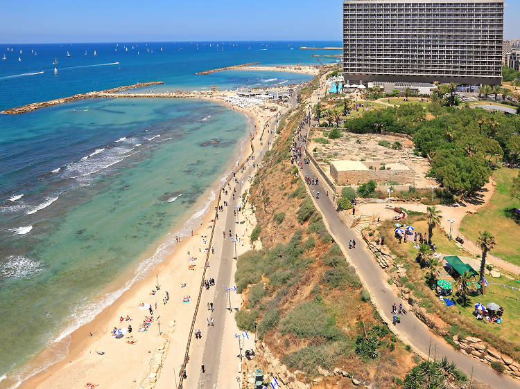 Die Strandpromenade von Tel Aviv