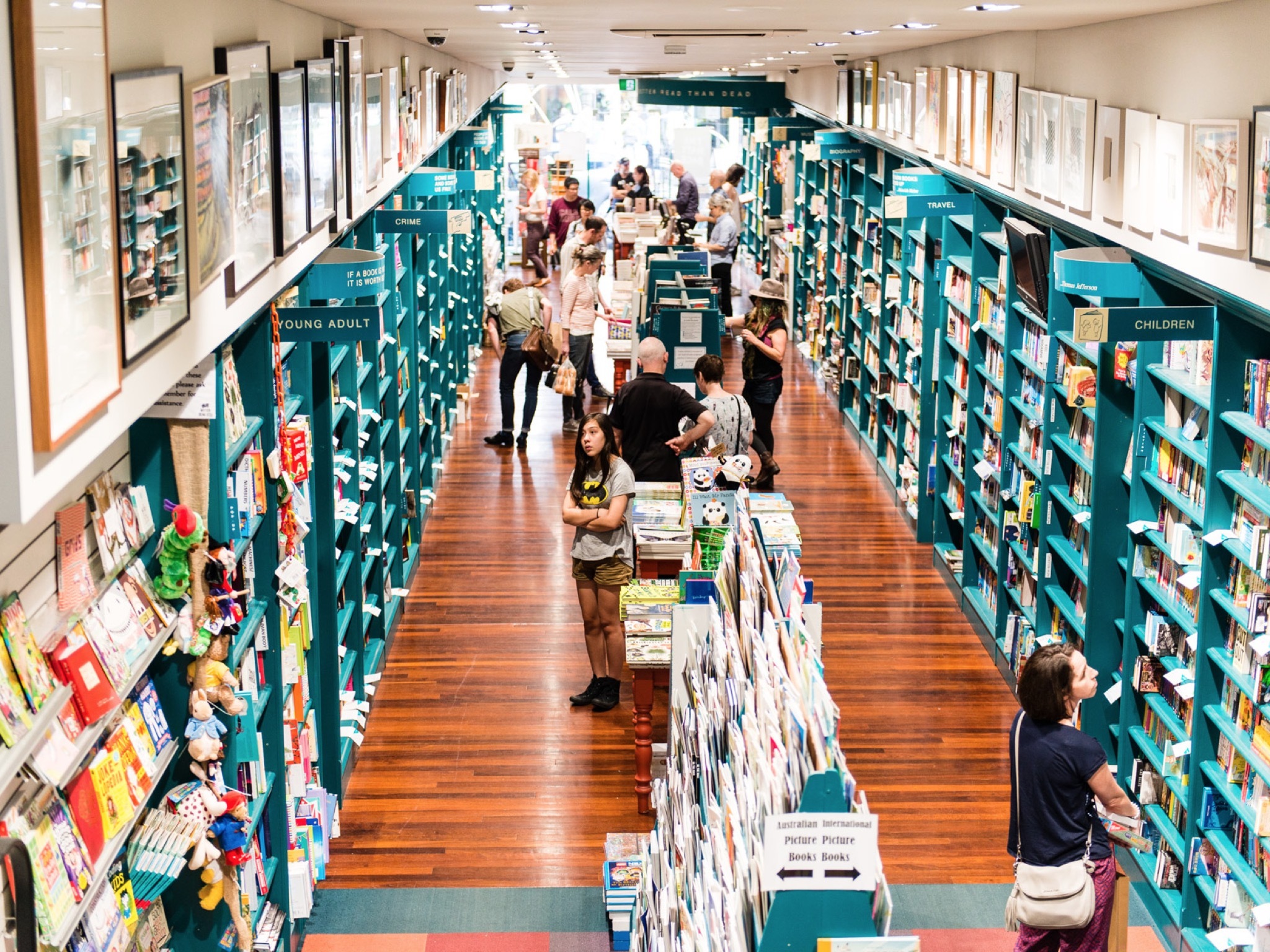 Books and customers at Better Read Than Dead
