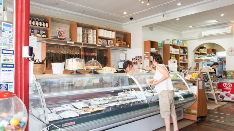 Deli counter at Biancas Deli