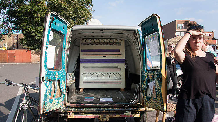 Samantha Hawes, Untitled, at Cheap Drinks Van, Art Licks Weekend 2015, Photo: Mariona Otero