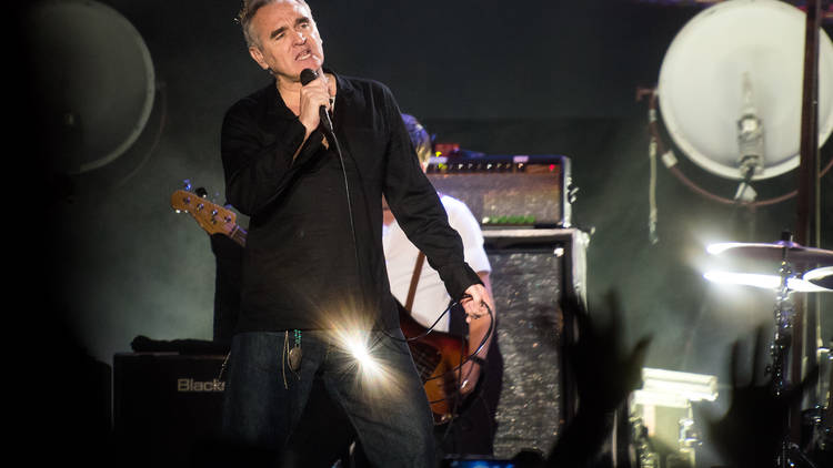 Morrissey performing at RIot Fest