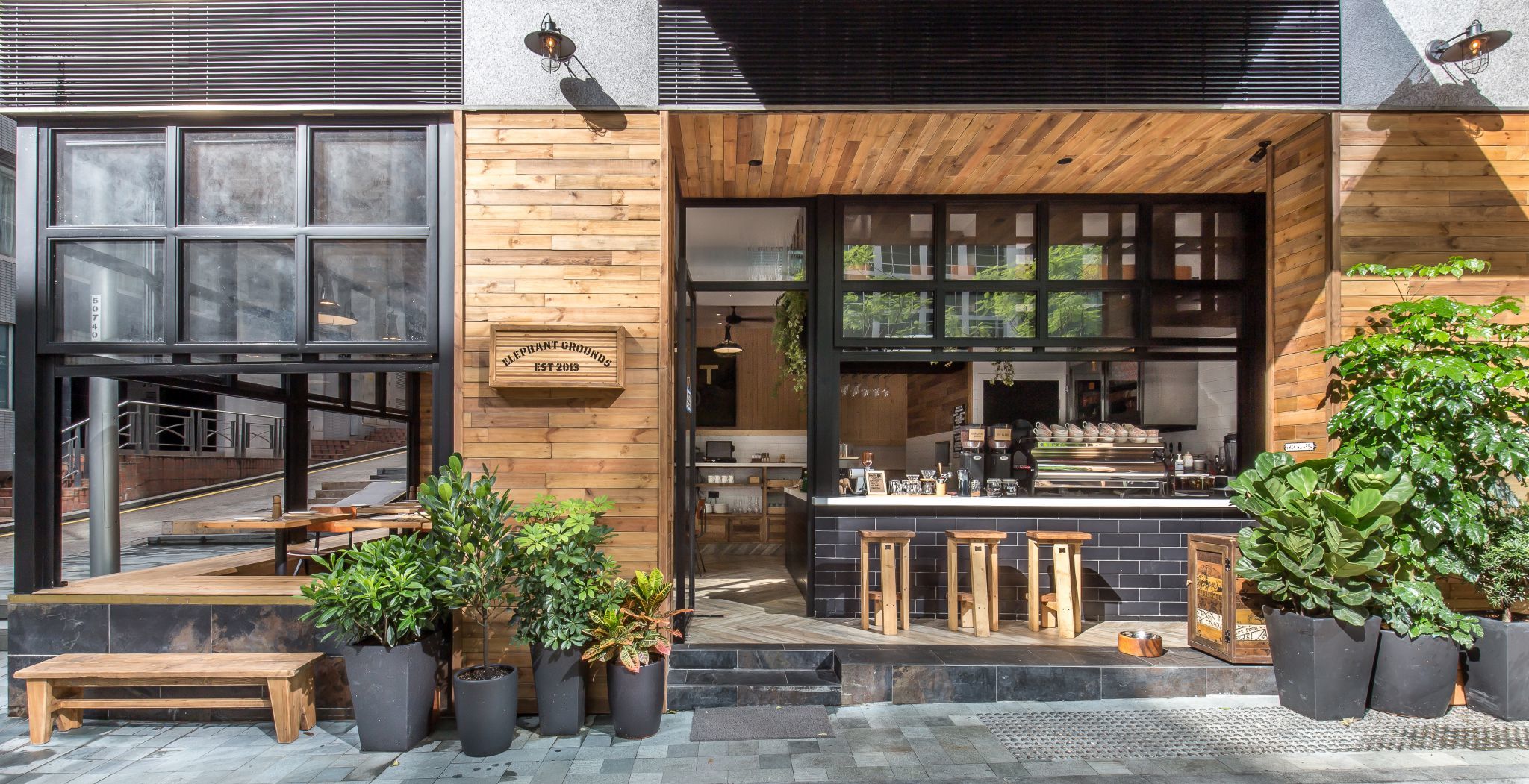 Cute Coffee Shop Exterior