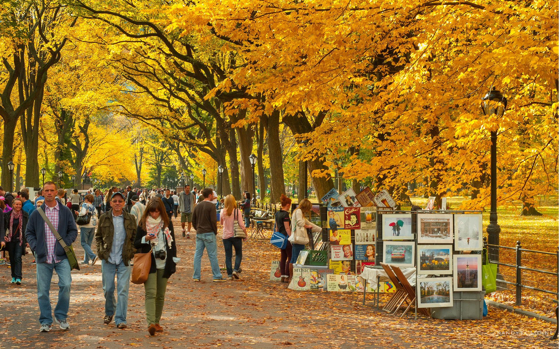 Нью Йорк осенью Hyde Park