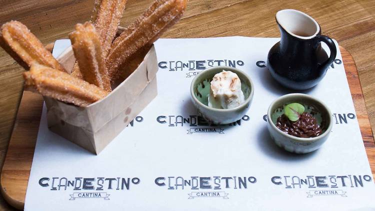 dessert at Clandestino Clantina