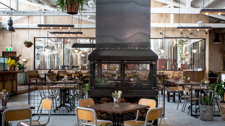 The interior of Stomping Ground brewery in Collingwood