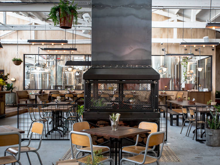 The interior of Stomping Ground brewery in Collingwood