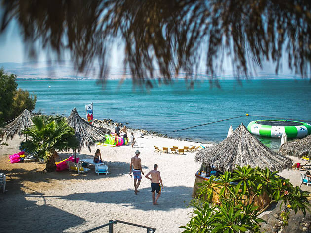 Bora Bora Beach Attractions In Tiberias Israel