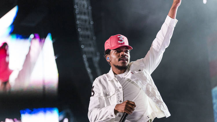 TBT 2016 @chancetherapper + surprise guest @ye at Chance “Magnificent  Coloring Day Concert” at the White Sox Stadium. #chicago #kanyewest…