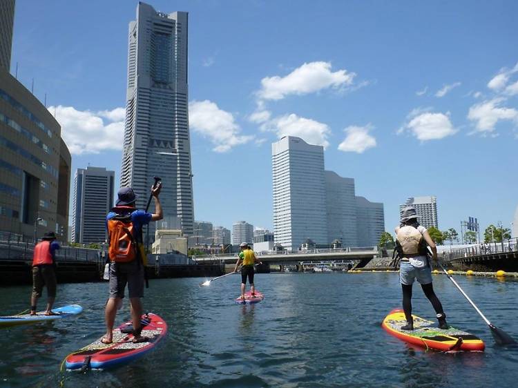 水上を散歩する。