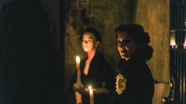 Wigging out during a ghost tour