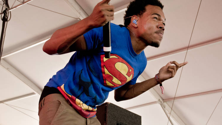 Chance the Rapper performs at Governors Ball on June 7, 2014.