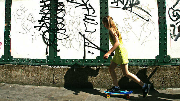 Skater Girl, Brick Lane, 2016