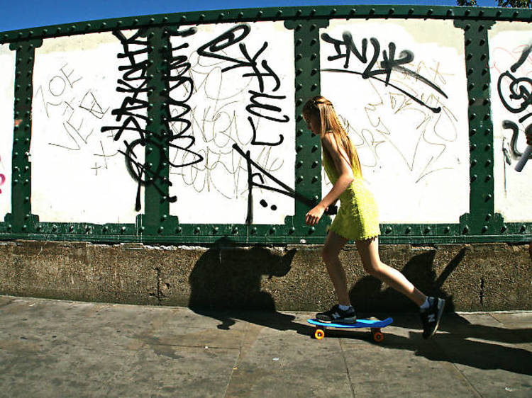 Skater Girl, Brick Lane, 2016