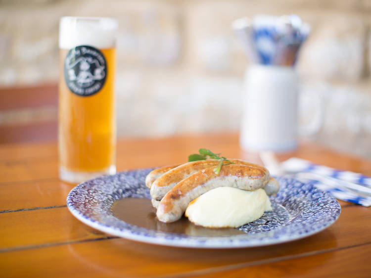 Bavarian Bier Cafe sausages