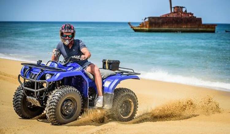 Quad Biking over Stockton Bight Sand Dunes