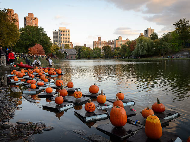 Central Park Halloween Parade and Pumpkin Flotilla