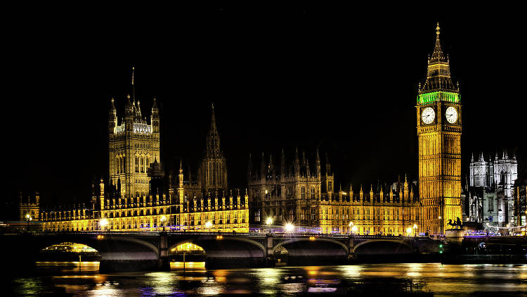 Houses of Parliament at night