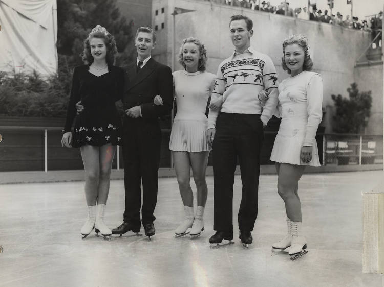 Go back in time with these vintage photos of The Rink at Rockefeller Center