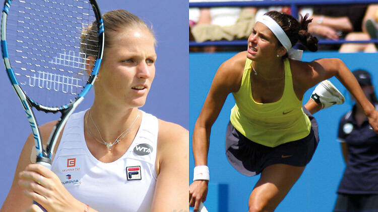 Karolina Pliskova and Julia Goerges