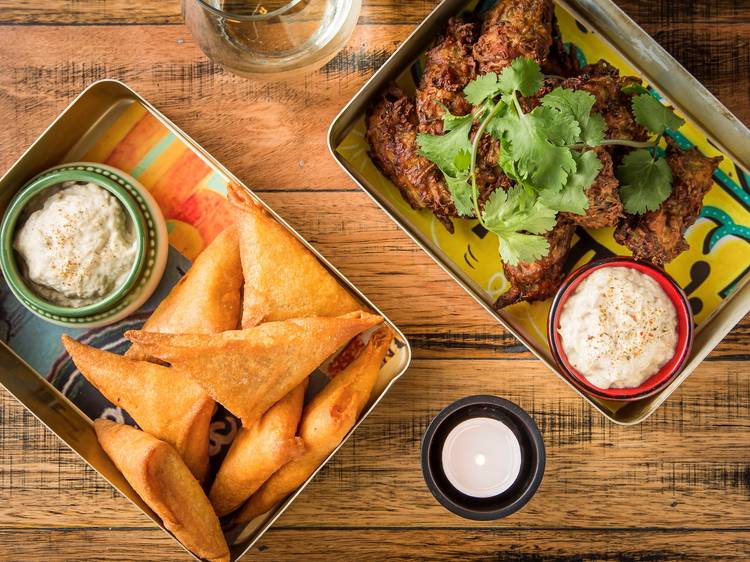 Samosas at Brick Lane Darlinghurst