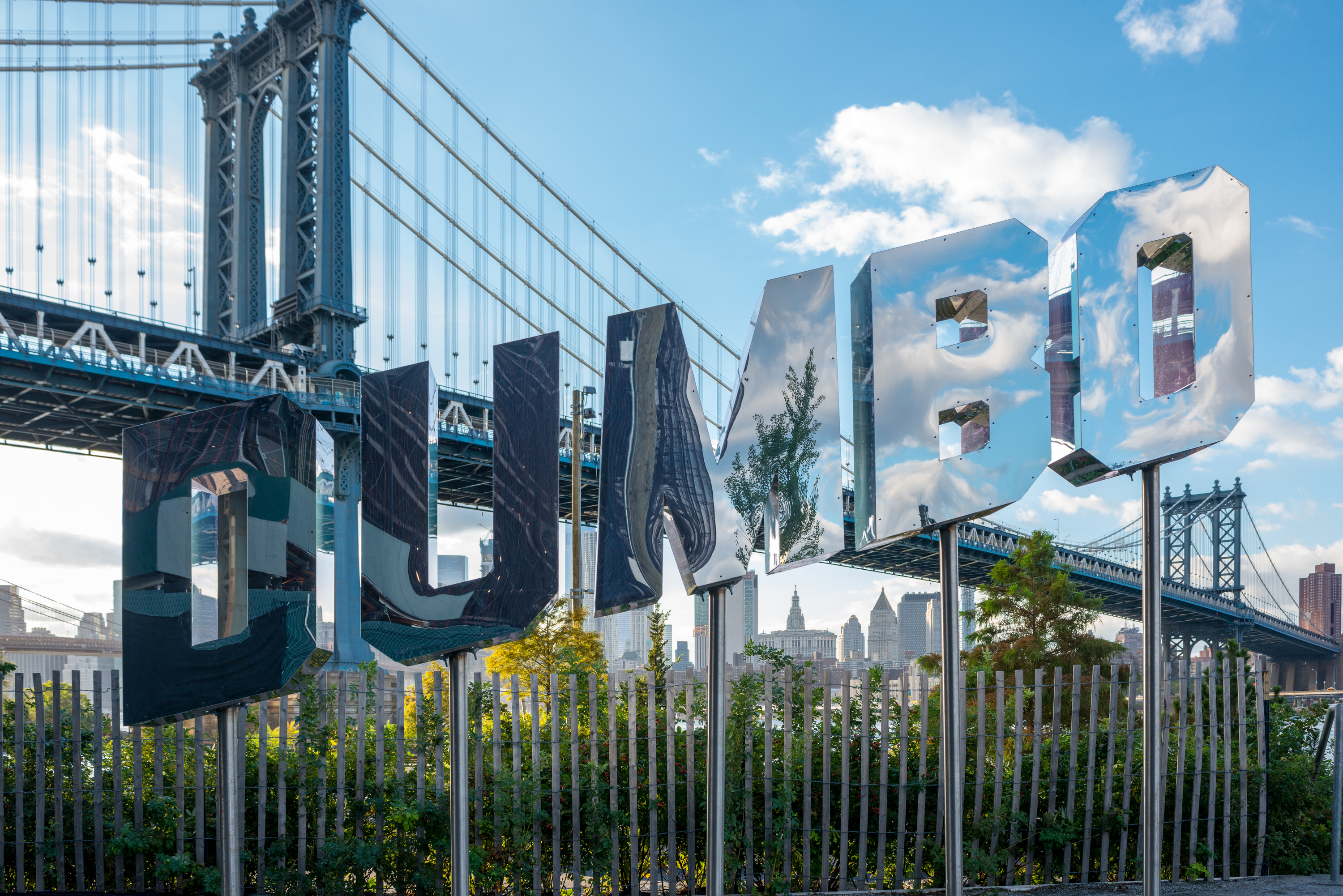 Check out these photos of the new DUMBO Reflector sign in Brooklyn