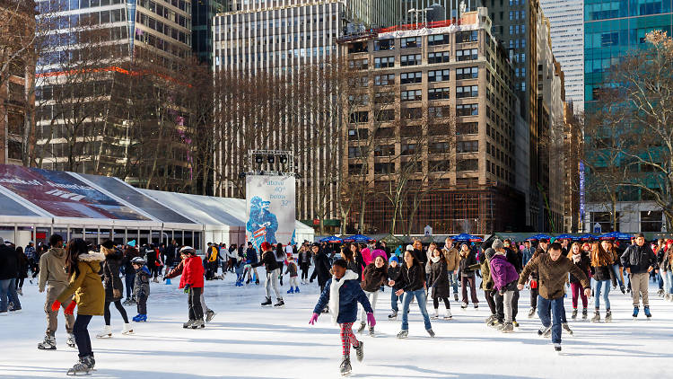 The best places to go ice-skating in NYC