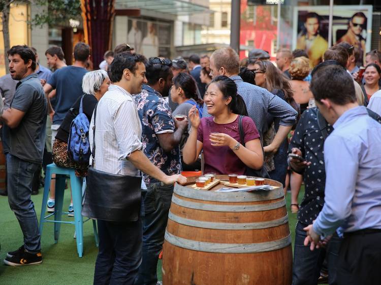 Crowds at Time Out Hop-Up