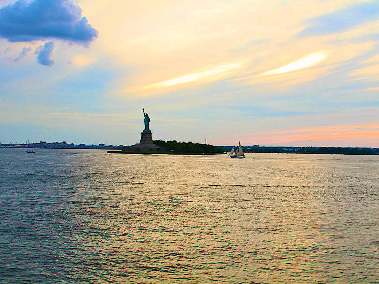 Sail at sunset aboard the Schooner Adirondack