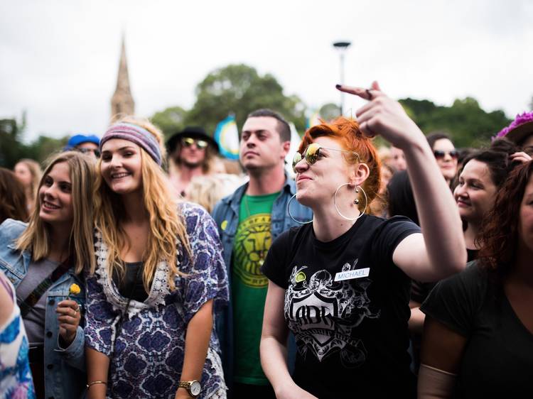 Crowd at Newtown Festival