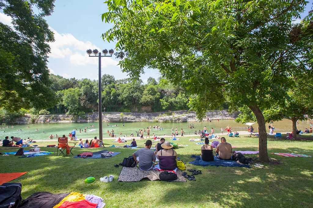 Taking in some sun at Barton Creek Greenbelt
