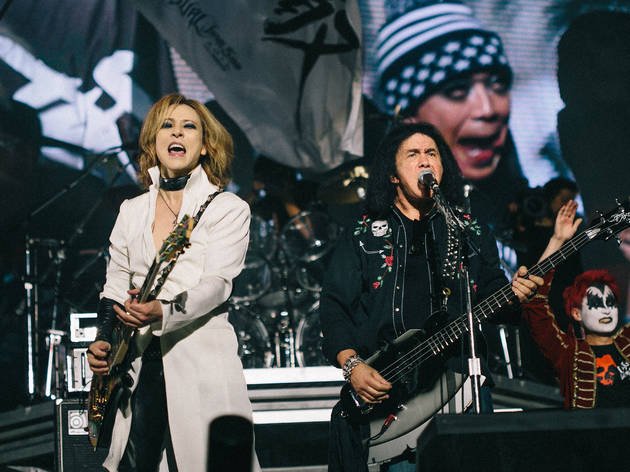 Yoshiki and Gene Simmons