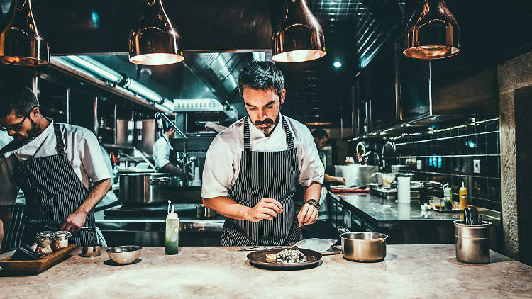 Henrique Sá Pessoa no seu restaurante Alma