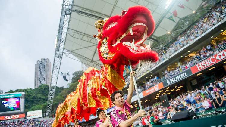 Open ceremony as part of the Cathay Pacific / HSBC Hong Kong Sevens at the Hong Kong Stadium on 08 April 2016 in Hong Kong, China. Photo by Xaume Olleros / Future Project Group