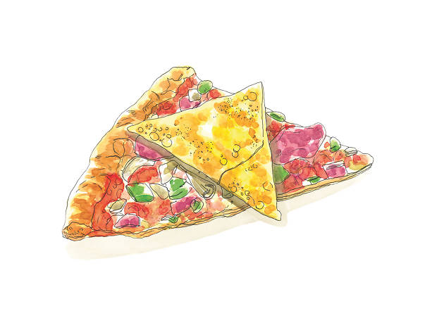 Ilustração de pizza Ilustração de pizza