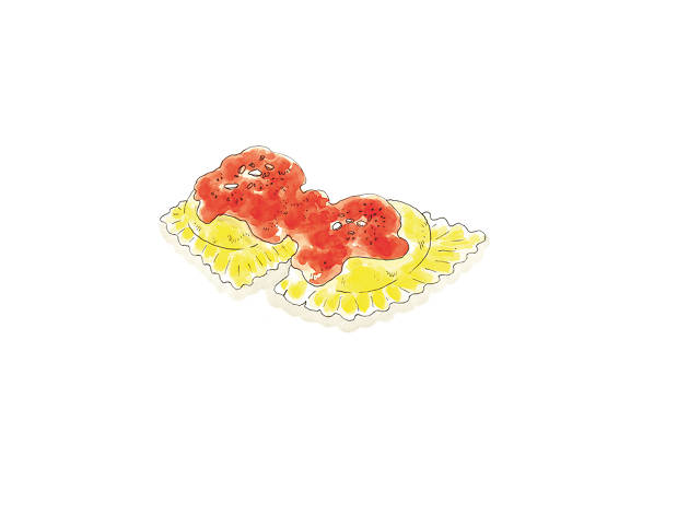 ilustração de raviolis ilustração de raviolis