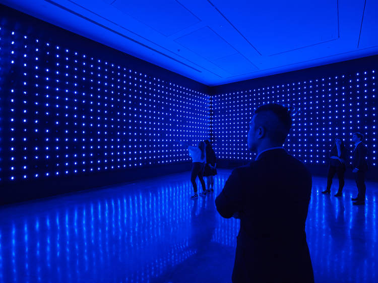 Tatsuo Miyajima Connect With Everything 2016 MCA installation view 01 feat Mega Death photographer credit Anna Kucera (c) Museum of Contemporary Art Australia