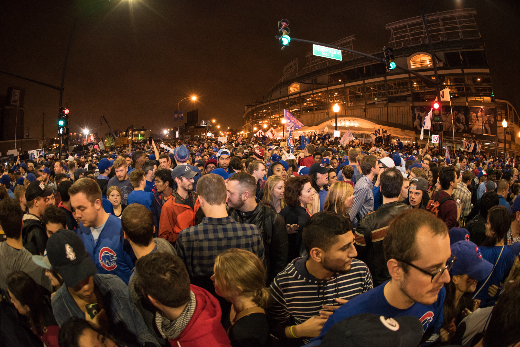 The Chicago Cubs celebrate winning Game 7 of the 2016 World Series  Spotlight Photo Print - Item # VARPFSAATU225 - Posterazzi