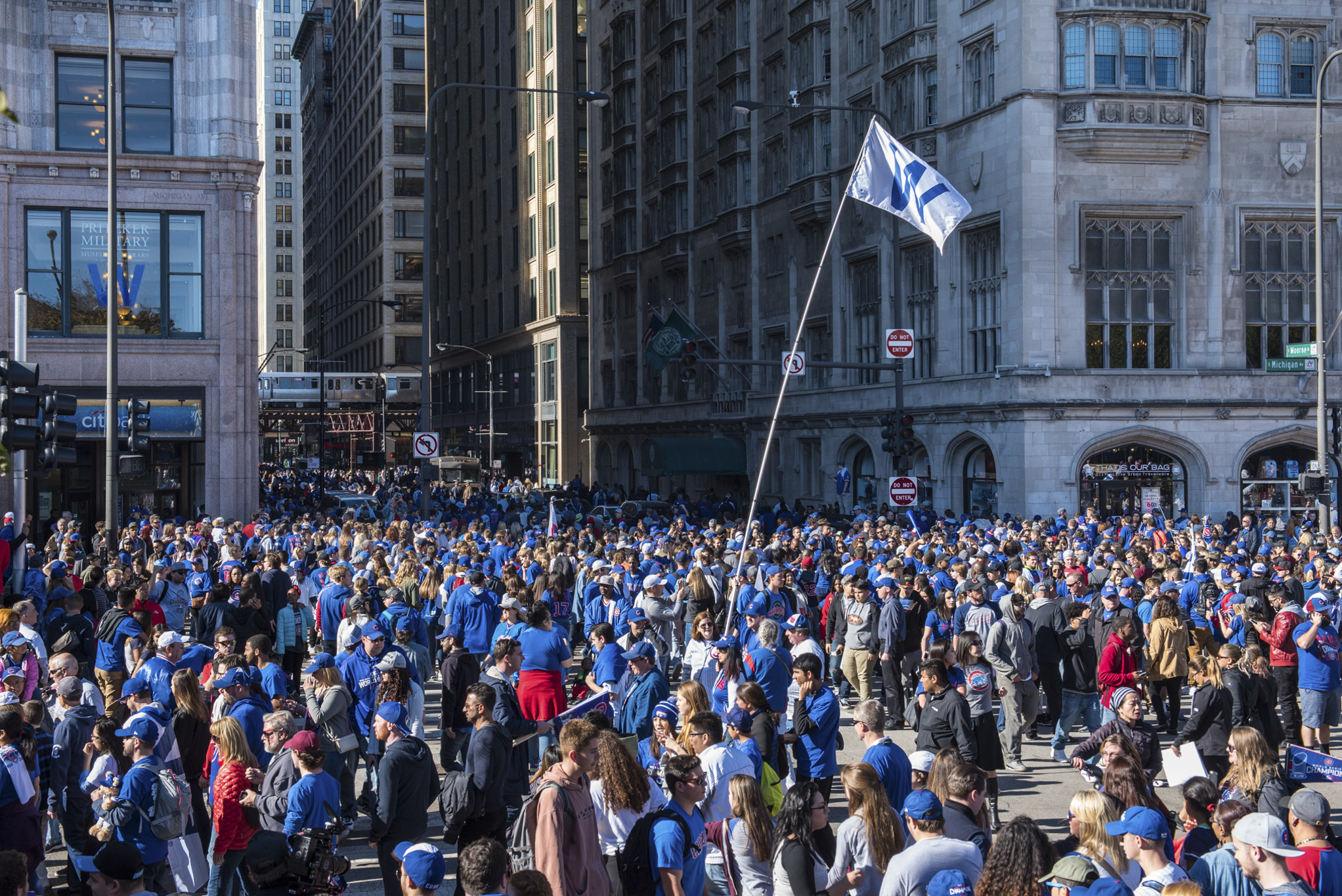 5 million at the Cubs rally and parade? I don't think so