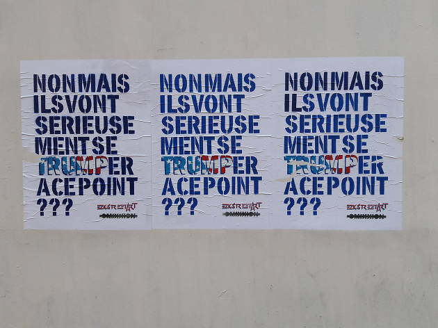 EZK street art Trump élections EZK street art Trump élections