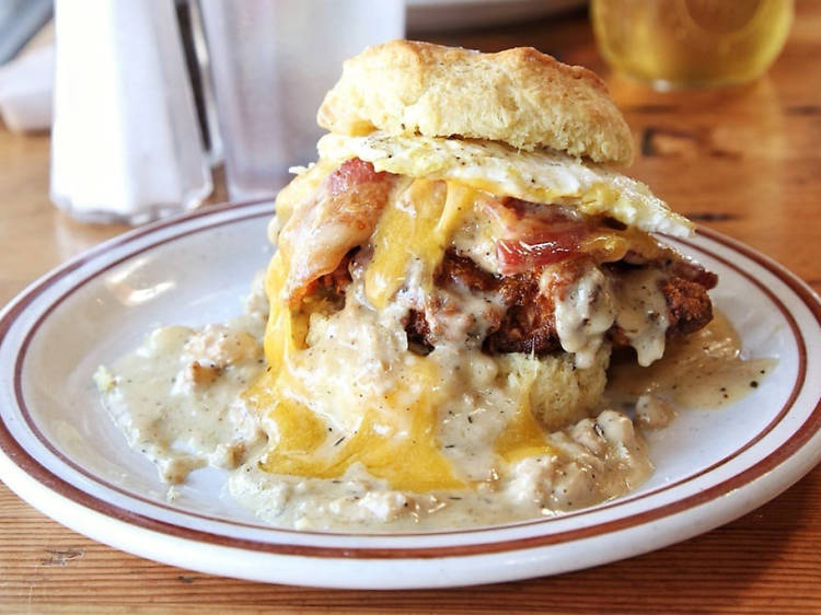 The Reggie Deluxe at Pine State Biscuits in Portland, OR