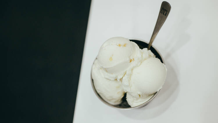 Ginger gelato at Gelateria Uli