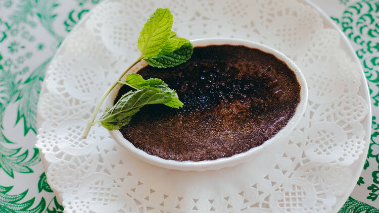 Chocolate crème brûlée at Masa of Echo Park