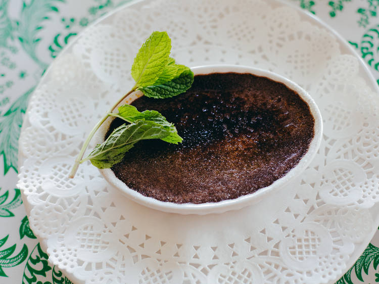 Chocolate crème brûlée at Masa of Echo Park