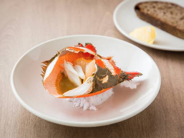 Hand picked crab at Saint Peter