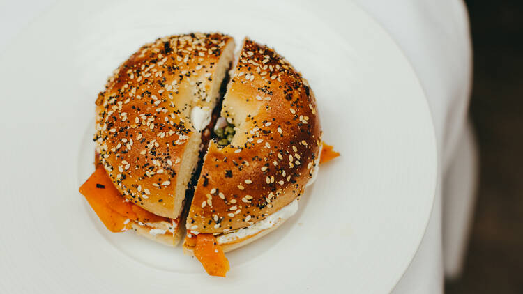 Jann's bagel at Crossroads