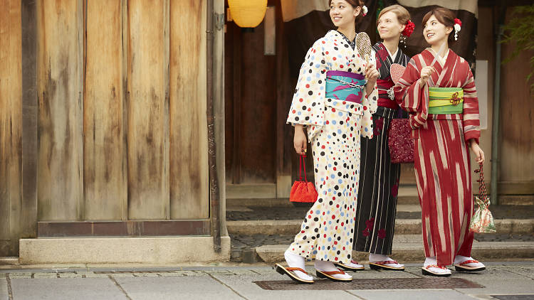 Get styled in traditional Japanese dress and stroll around Kanazawa