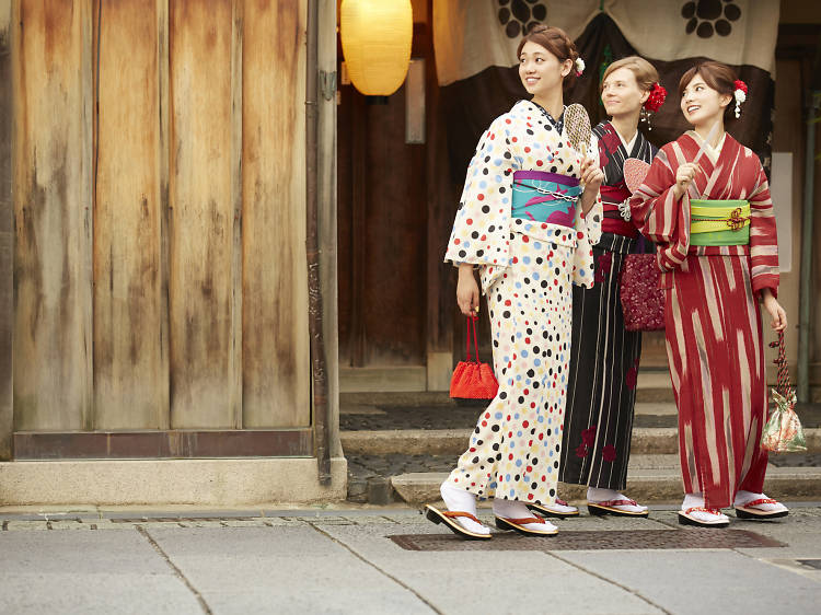 Get styled in traditional Japanese dress and stroll around Kanazawa