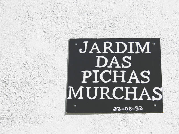 Placa Jardim das pichas murchas Placa Jardim das pichas murchas