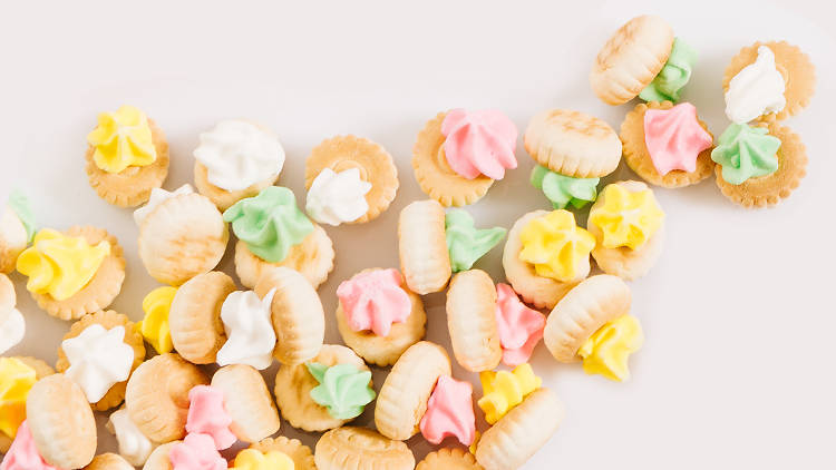 Iced gem biscuits